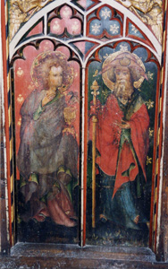 Painted screen, St. James Castle Acre